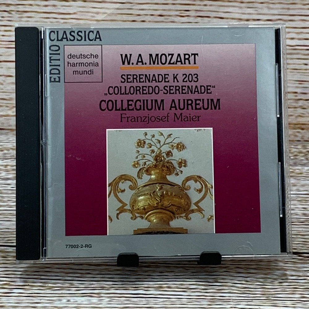 W. Mozart Collloredo Serenade K 203 Collegium Aureum [1990‎ CD] Franzjosef Maier